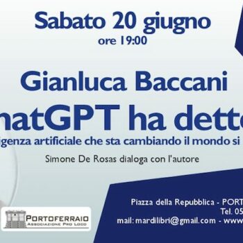 A parole in Clessidra" Baccani con "ChatGpt ha detto"